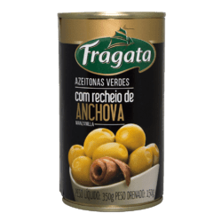 AZEITONA FRAGATA VERDES COM RECHEIO ANCHOVA - 350g